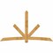 Ekena Millwork Alberta Rough Sawn Timber Gable Bracket, Western Red Cedar, 108"W x 63"H x 2"D x 6"F, 14/12 Pitch GBW108X63X0206ALB00RWR - alternate 1